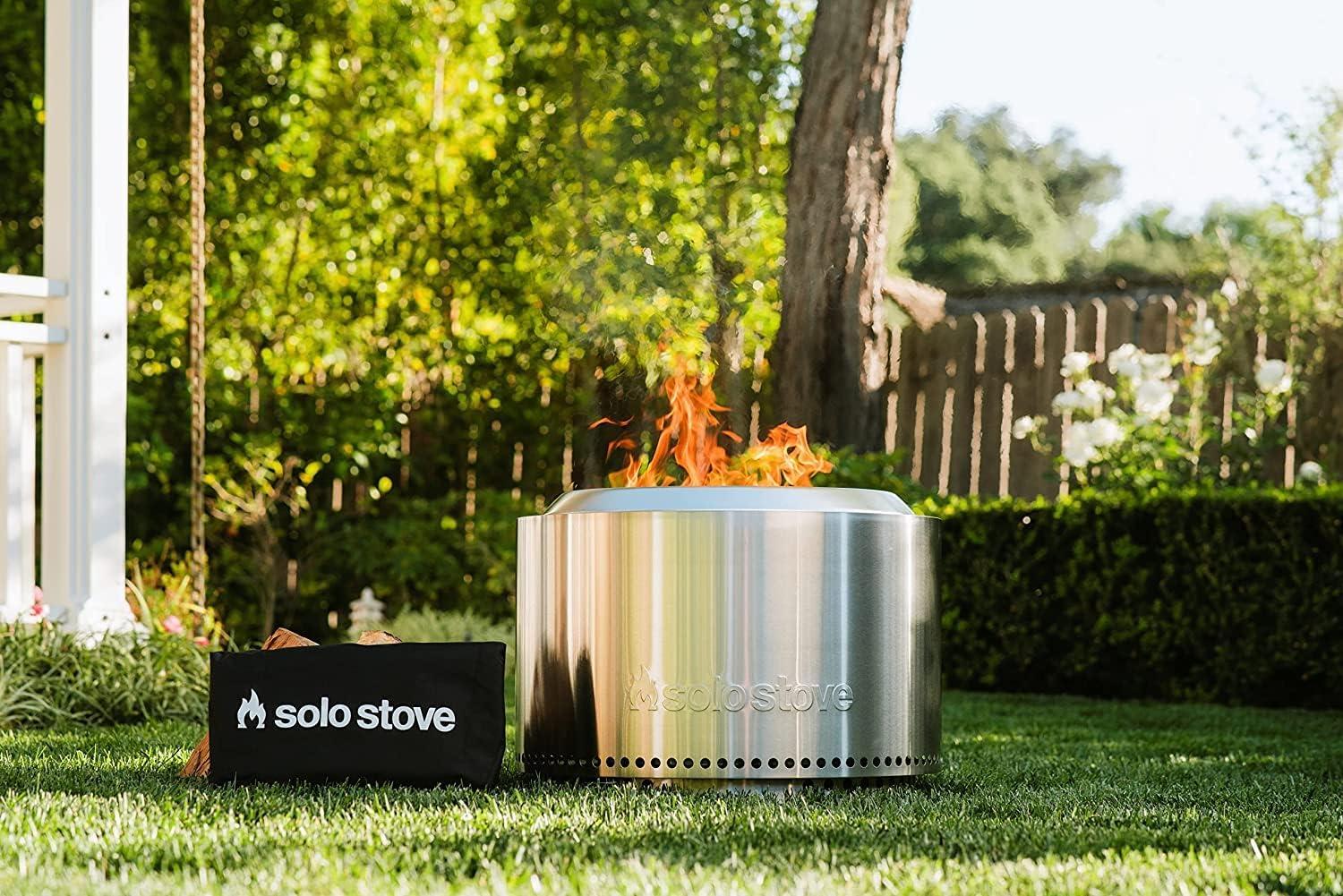 Silver Stainless Steel Smokeless Wood Fire Pit