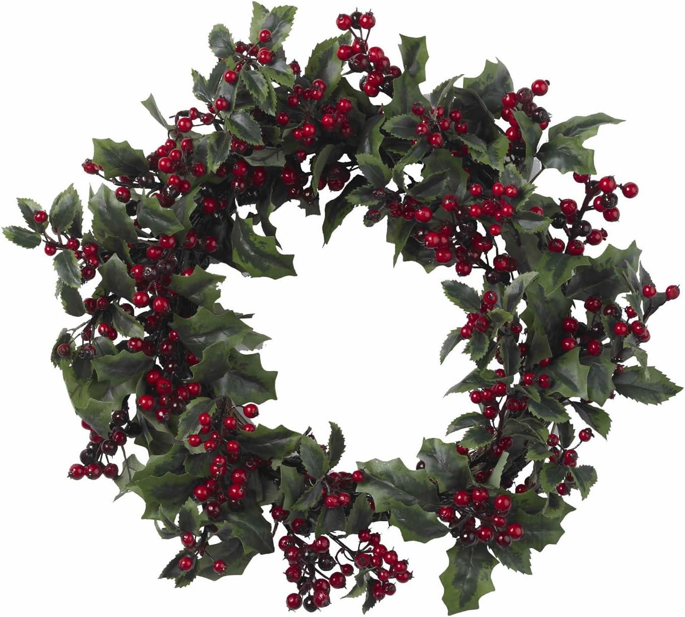 24" Holly Berry Wreath