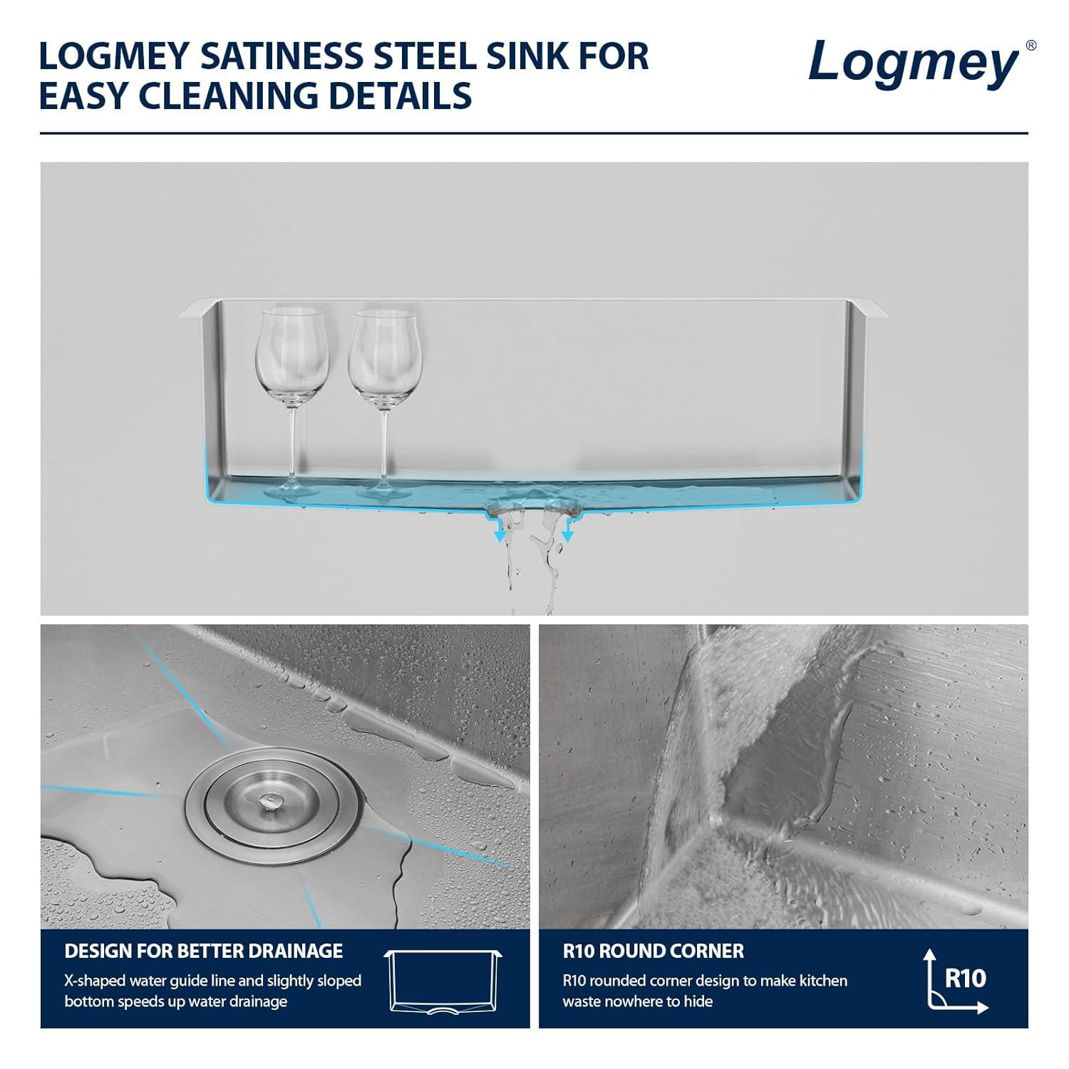 Sarlai 28'' L x 18" W Undermount Single Bowl Stainless Steel Kitchen Sink with Sink Grid and Basket Strainer SU2818R