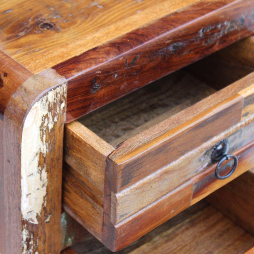 Night Cabinet Solid Reclaimed Wood 16.9"x13"x20"