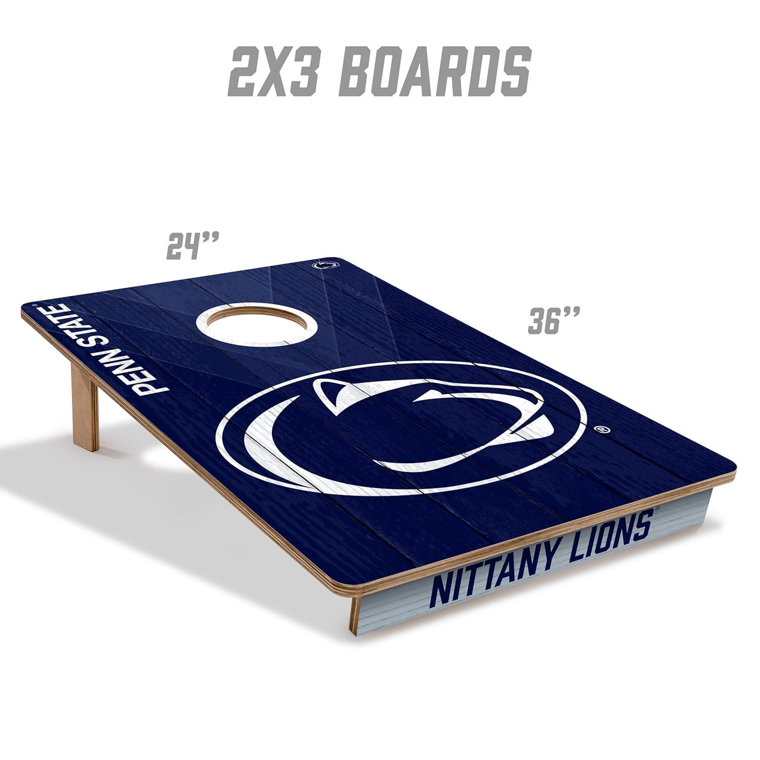 YouTheFan NCAA 2’ x 3’ Wood Cornhole Game with Logo Bags