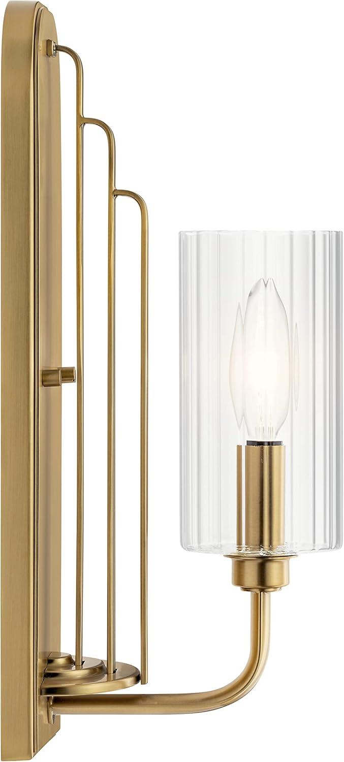 Kichler Lighting Kimrose 1 - Light Sconce in  Brushed Natural Brass