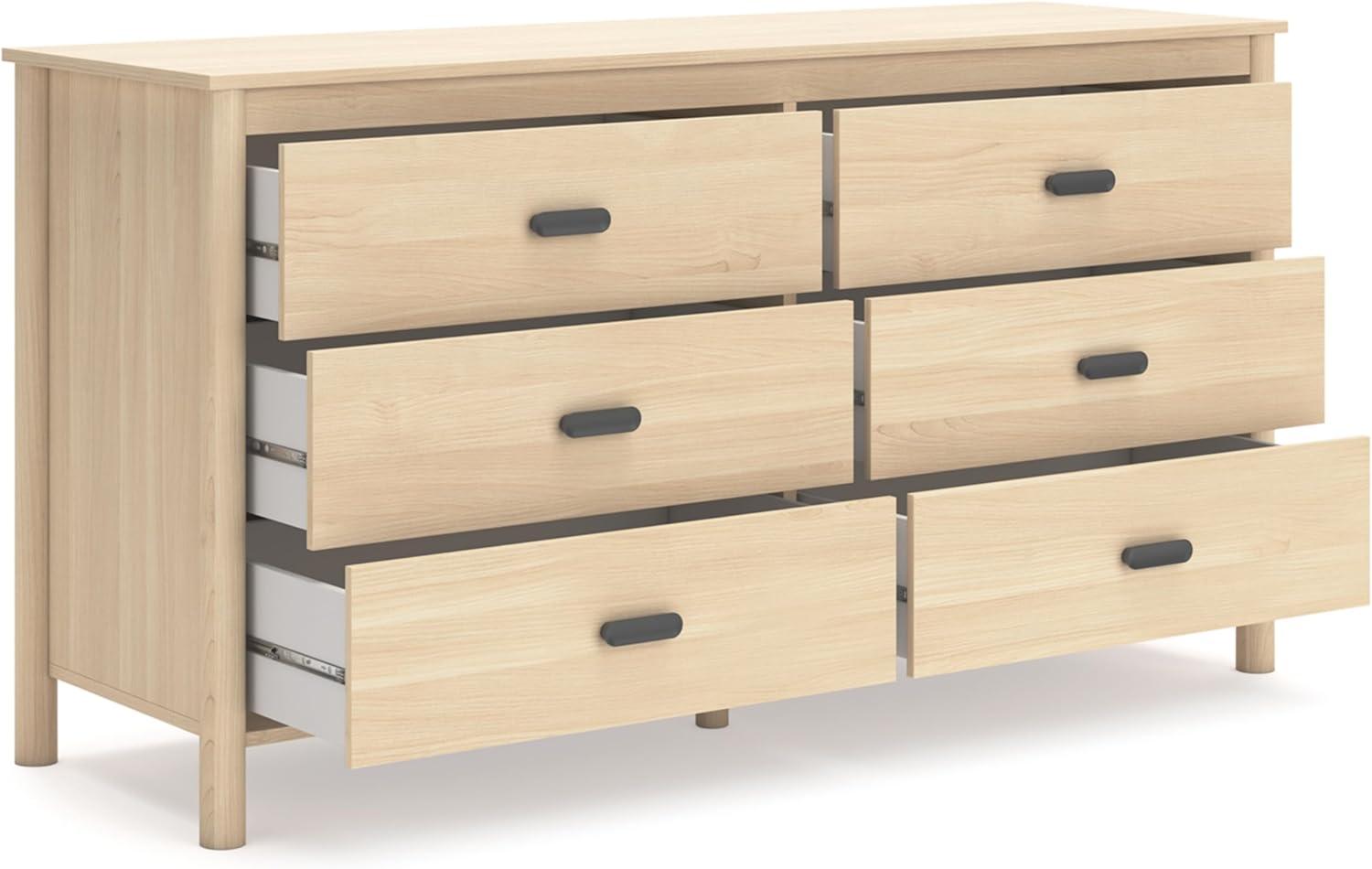Signature Design by Ashley Cabinella Six Drawer Dresser, Tan
