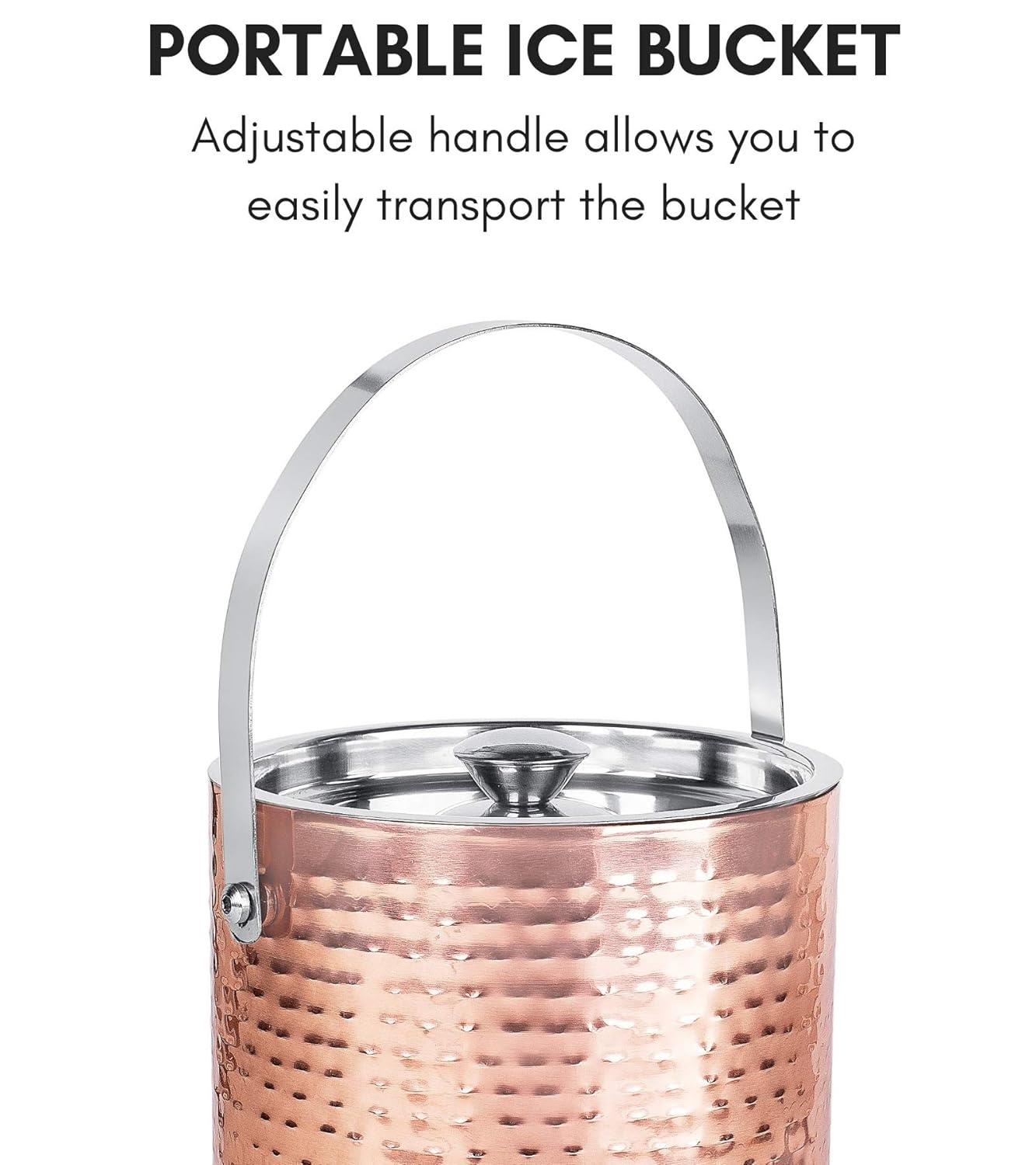 BirdRock Home Stainless Steel Ice Bucket