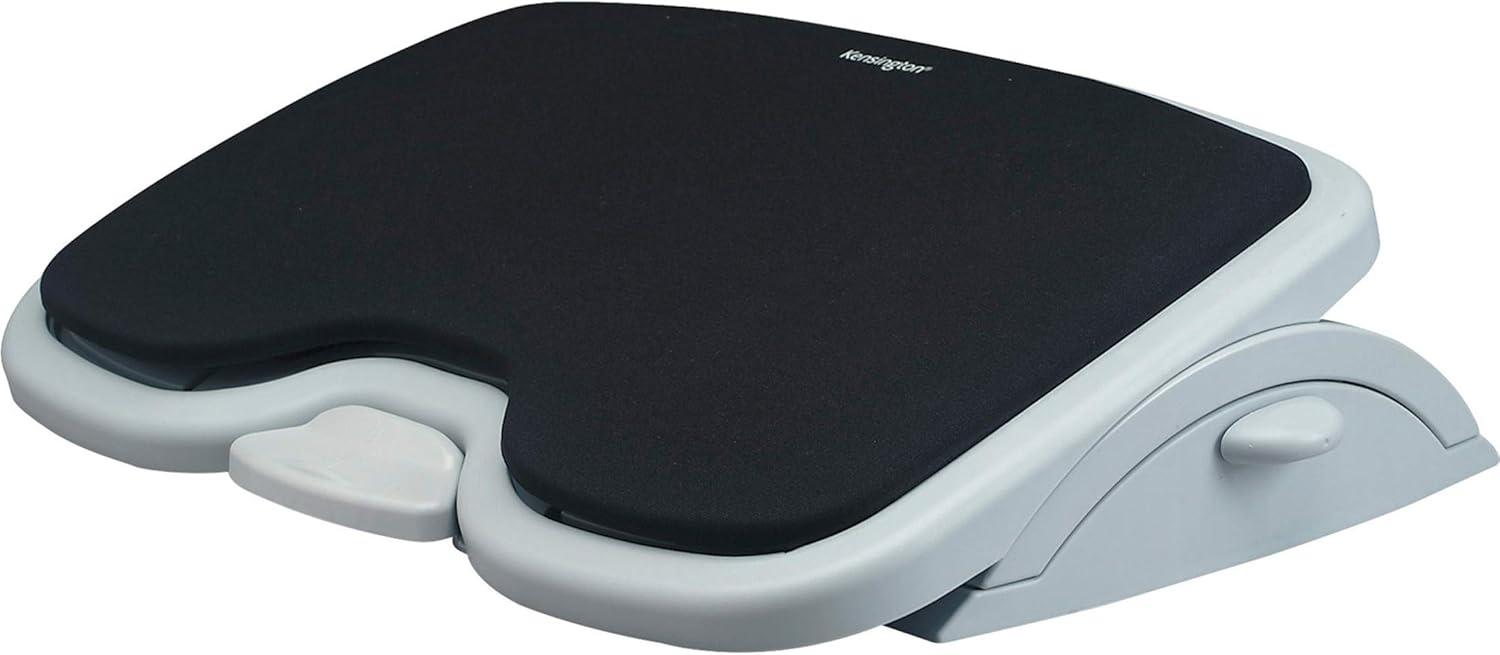 Adjustable Black and Gray Memory Foam Footrest