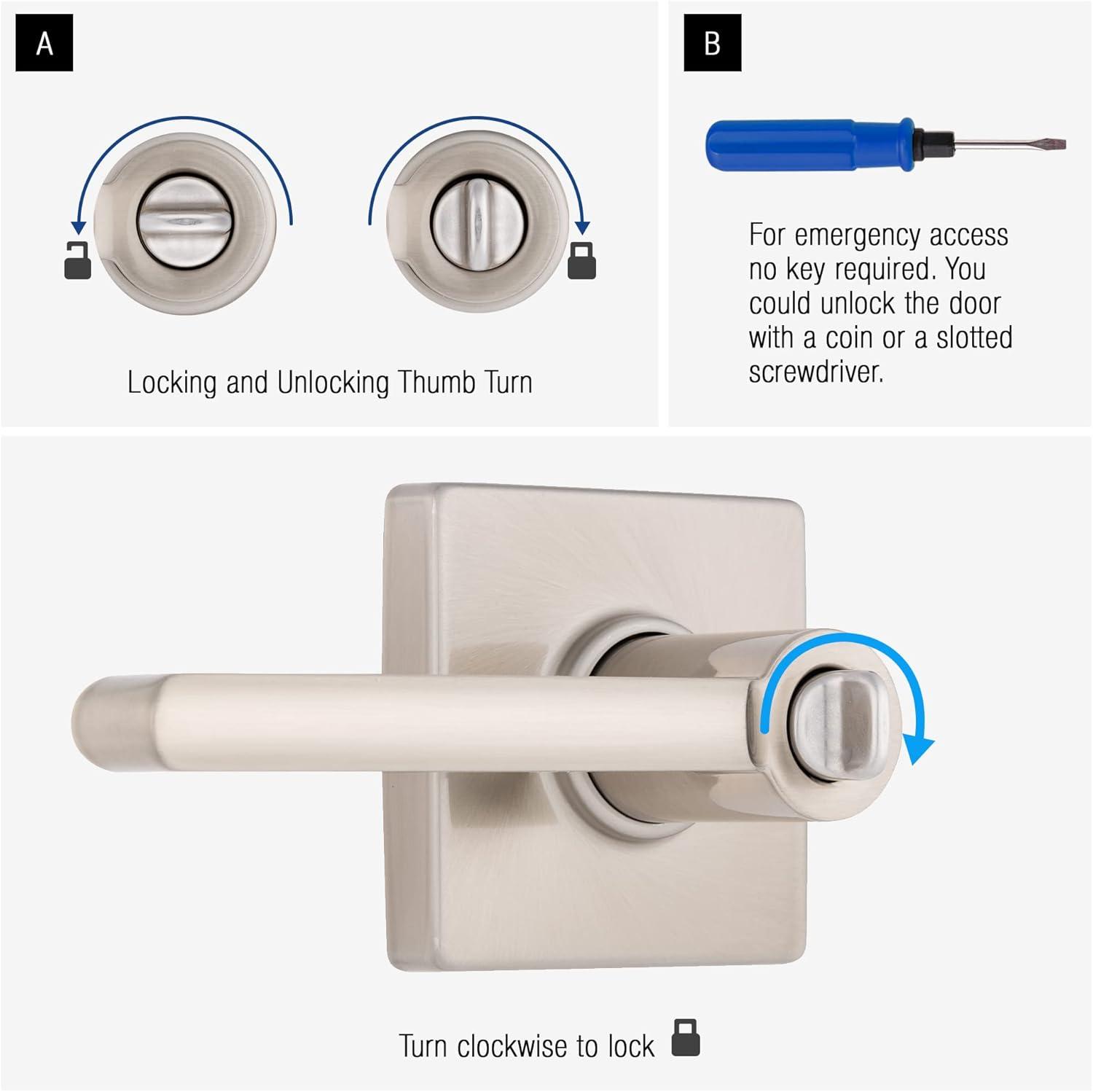 Brinks Mendocino Contemporary Privacy Lever