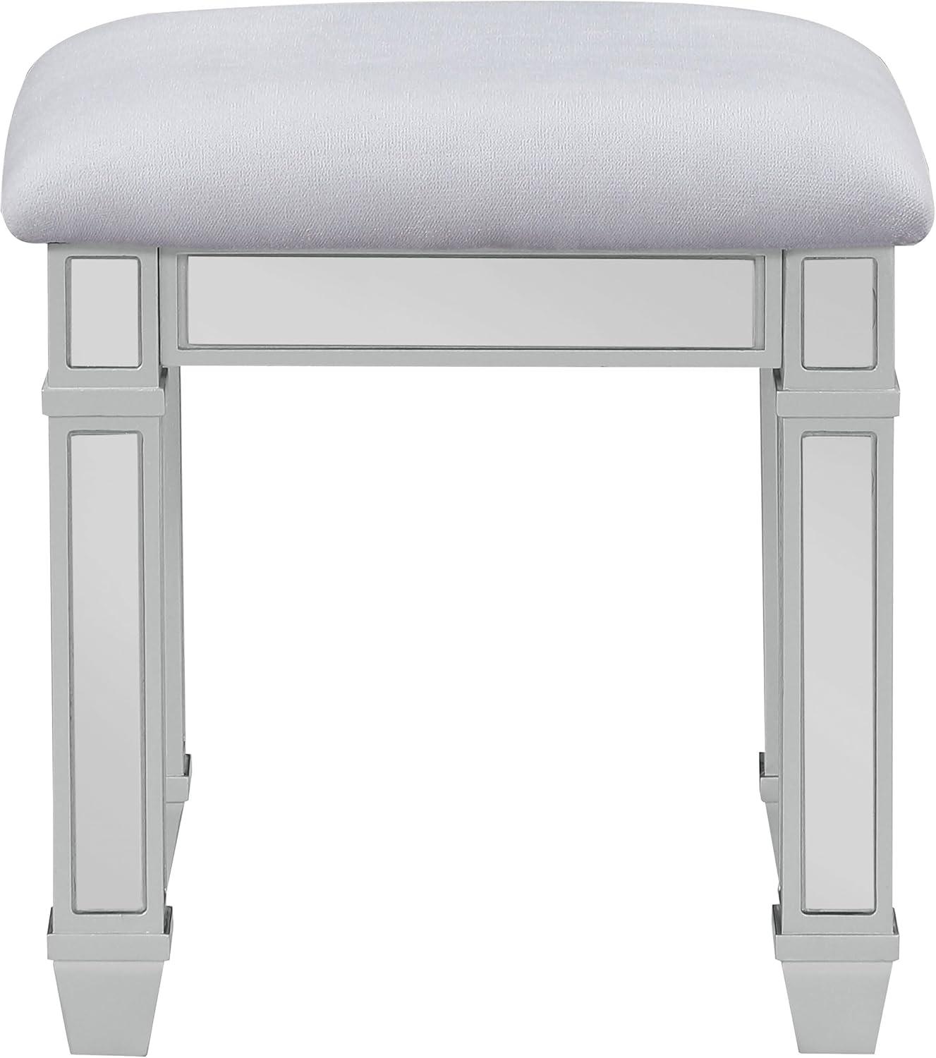 Coaster Allora 9-drawer Mirrored Storage Vanity Set with Hollywood Lighting Metallic