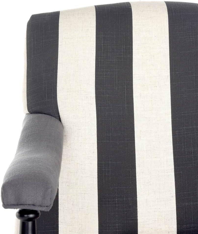 Devona Arm Chair - MCR4731 - Charcoal/White - Safavieh
