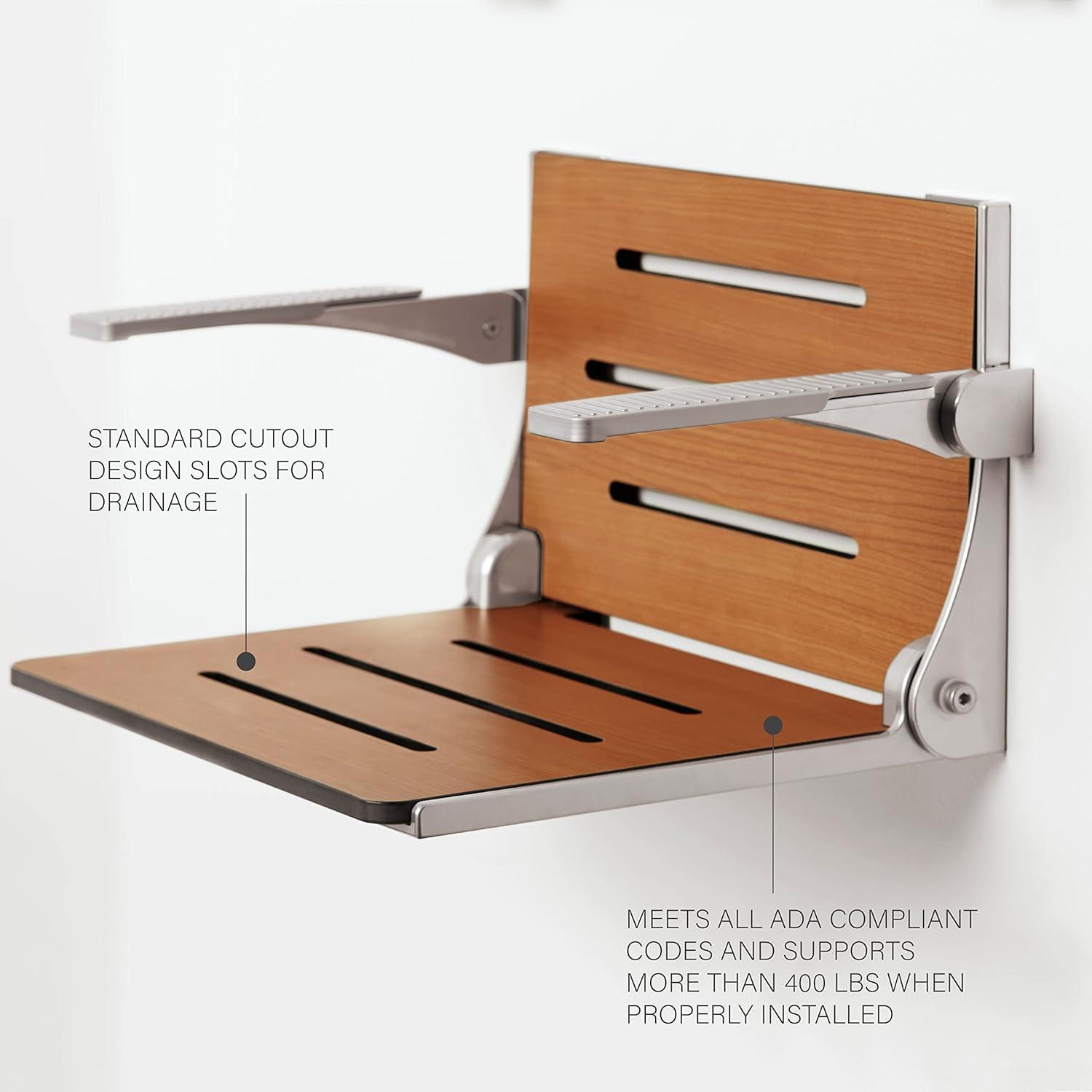 Silhouette Comfort Folding Shower Seat with Arms