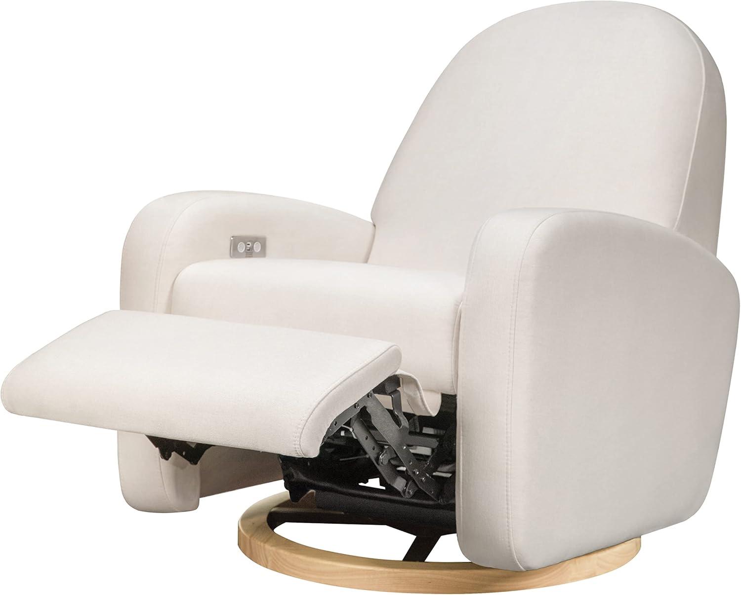 Nami Electronic Recliner and Swivel Glider Recliner in Shearling with USB port