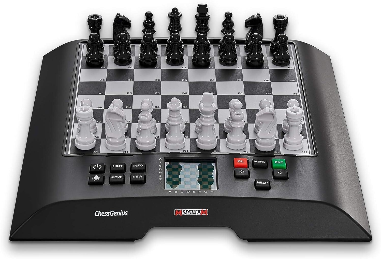 Millennium Chess M816 Chess Genius Electronic Chess Board - Black