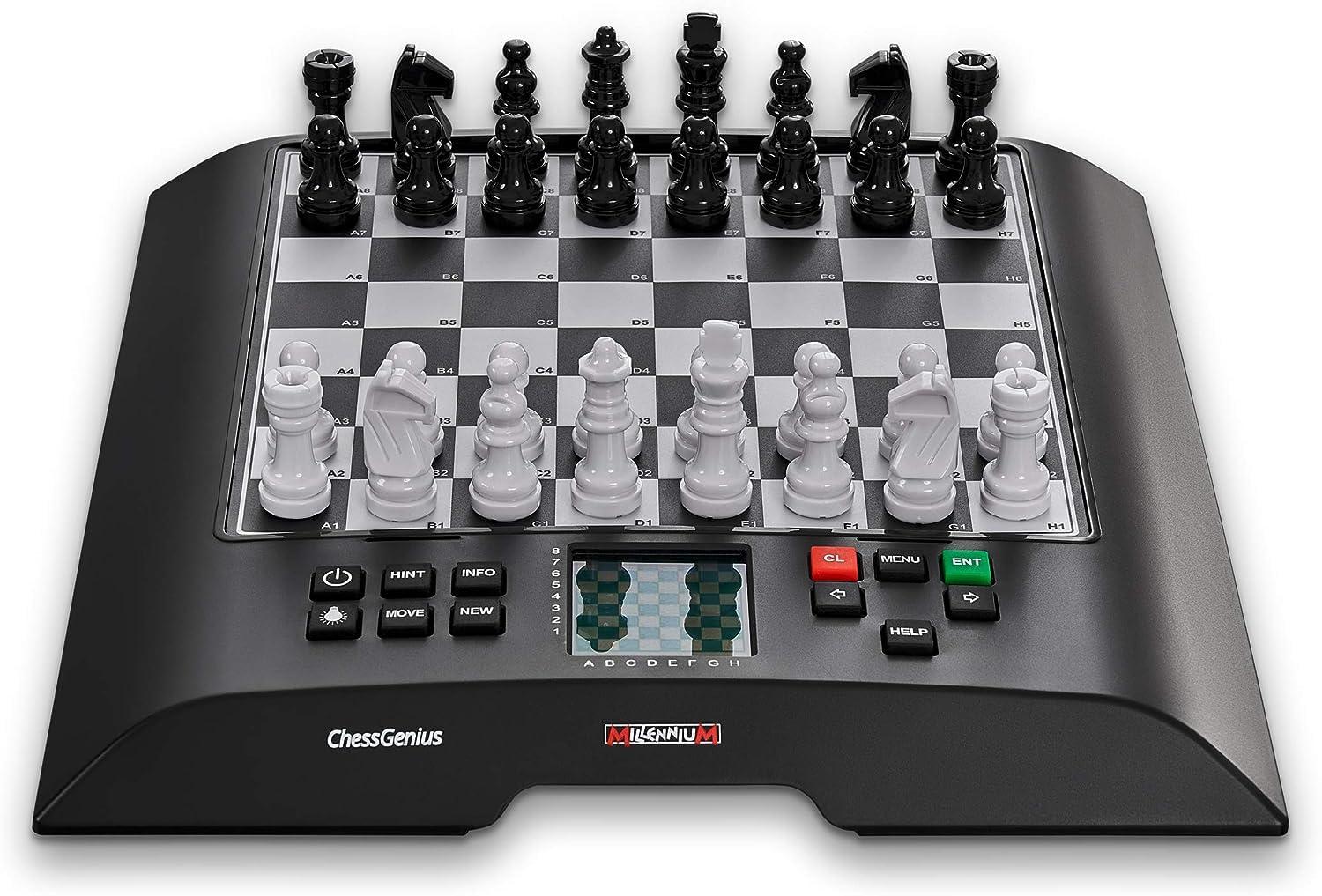 Millennium Chess M816 Chess Genius Electronic Chess Board - Black