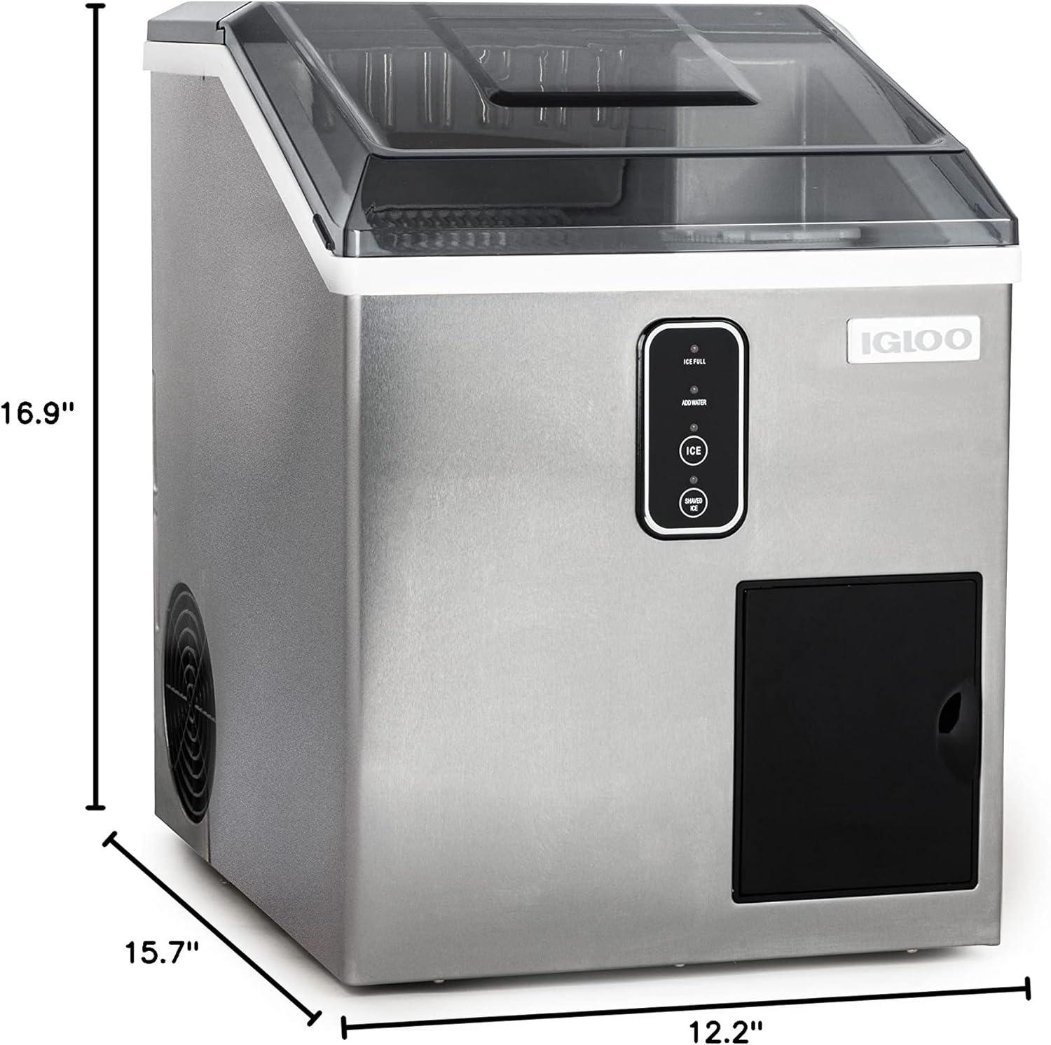 Igloo 44 lb Ice Maker and Dispensing Ice Shaver