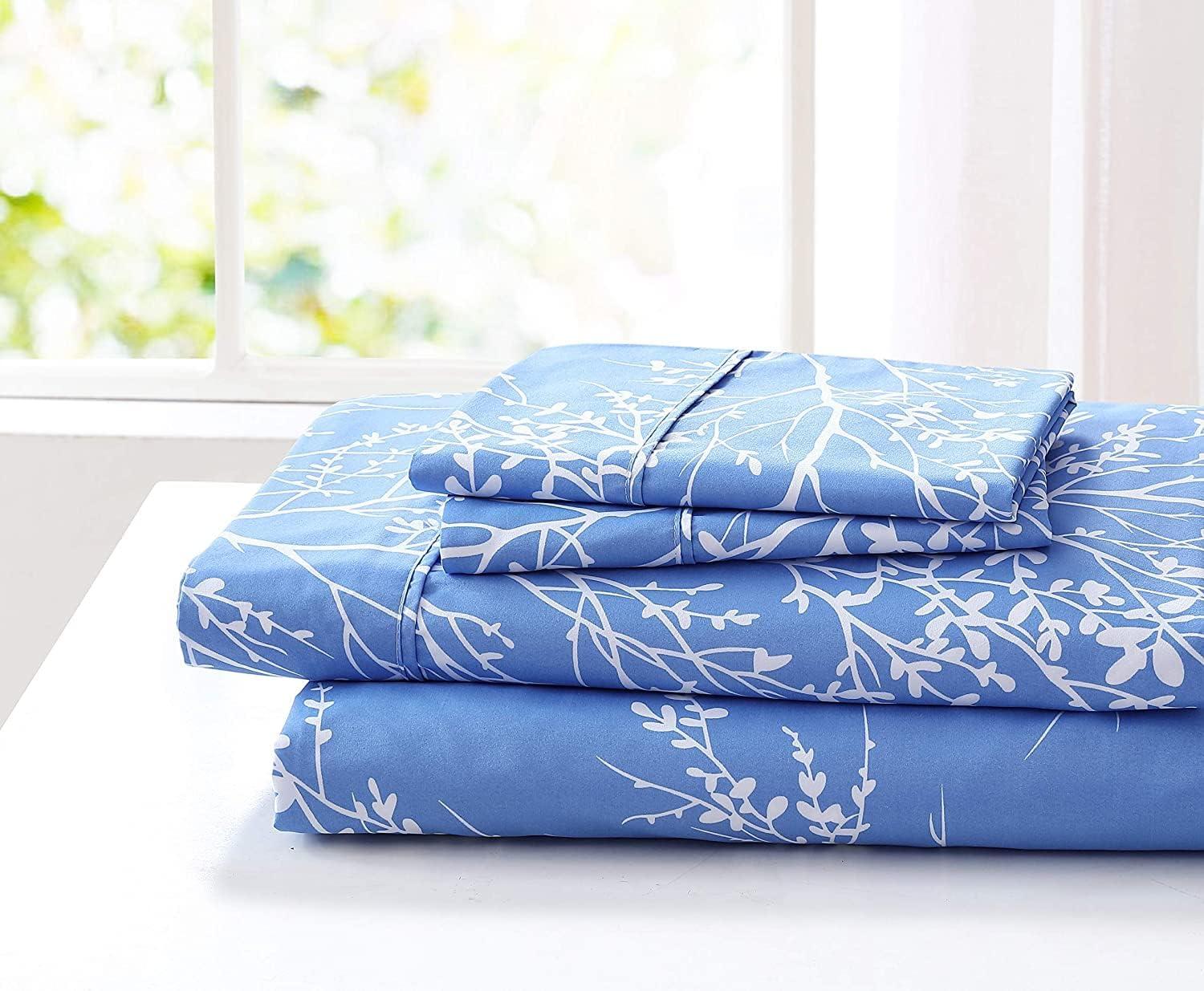 Microfiber Floral Sheet Set