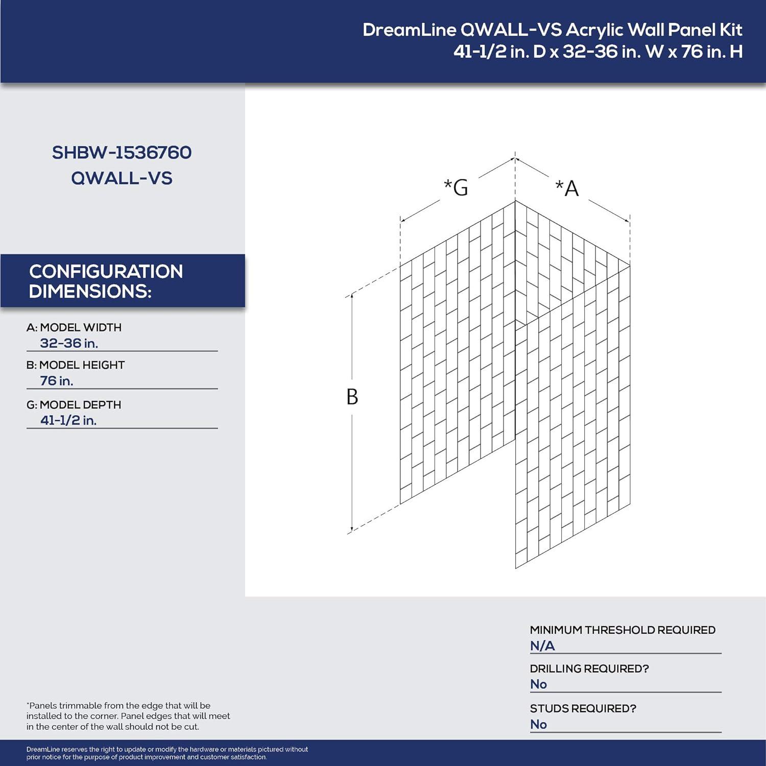 Acrylic Backwall Kit