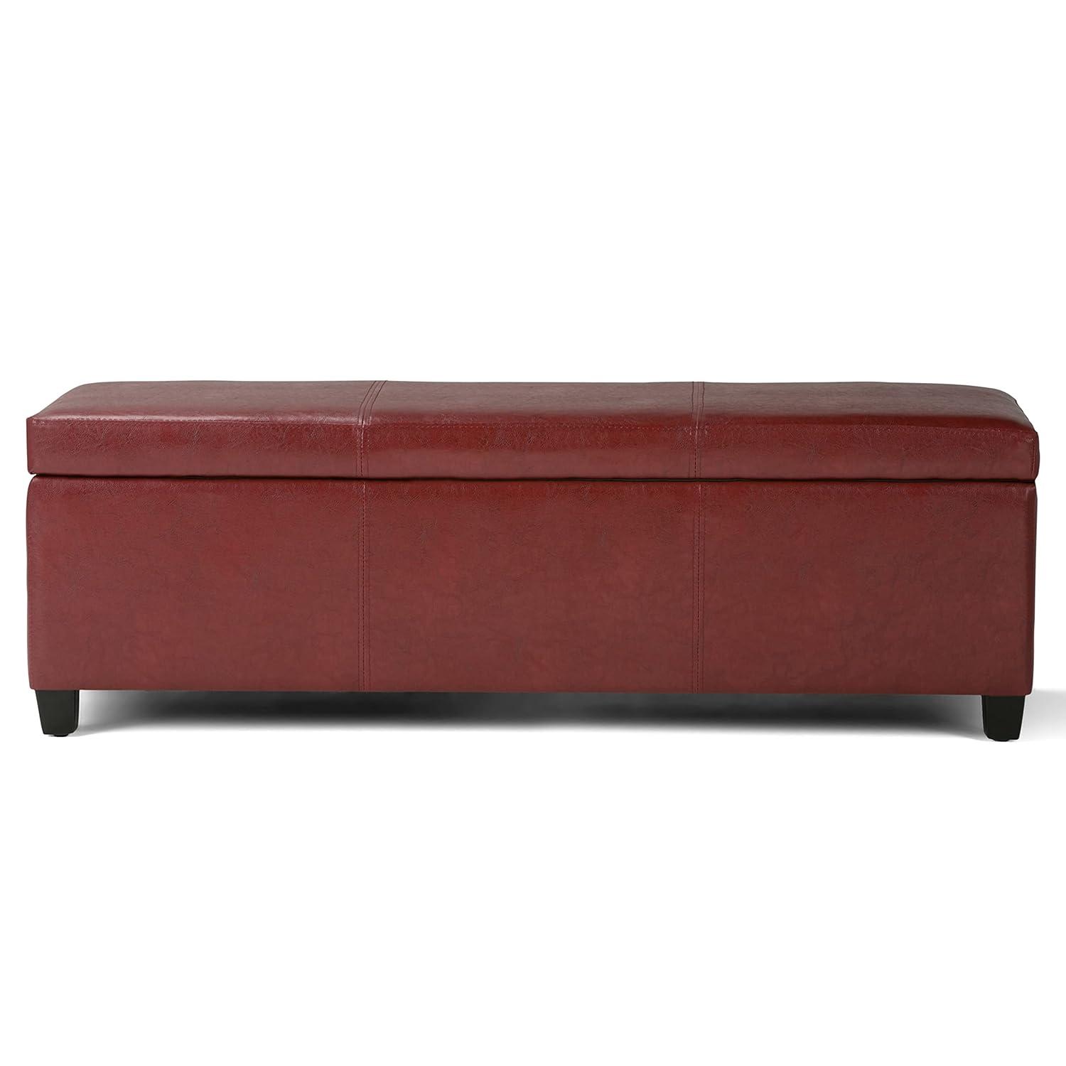 Simpli Home Avalon Storage Ottoman Bench,Assembled