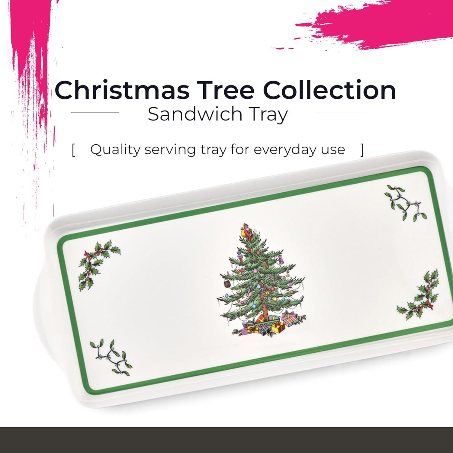 Pimpernel Christmas Tree Melamine Sandwich Tray