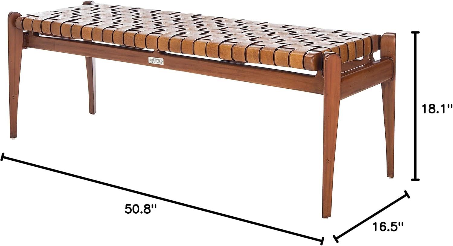 Kenan Genuine Leather Bench