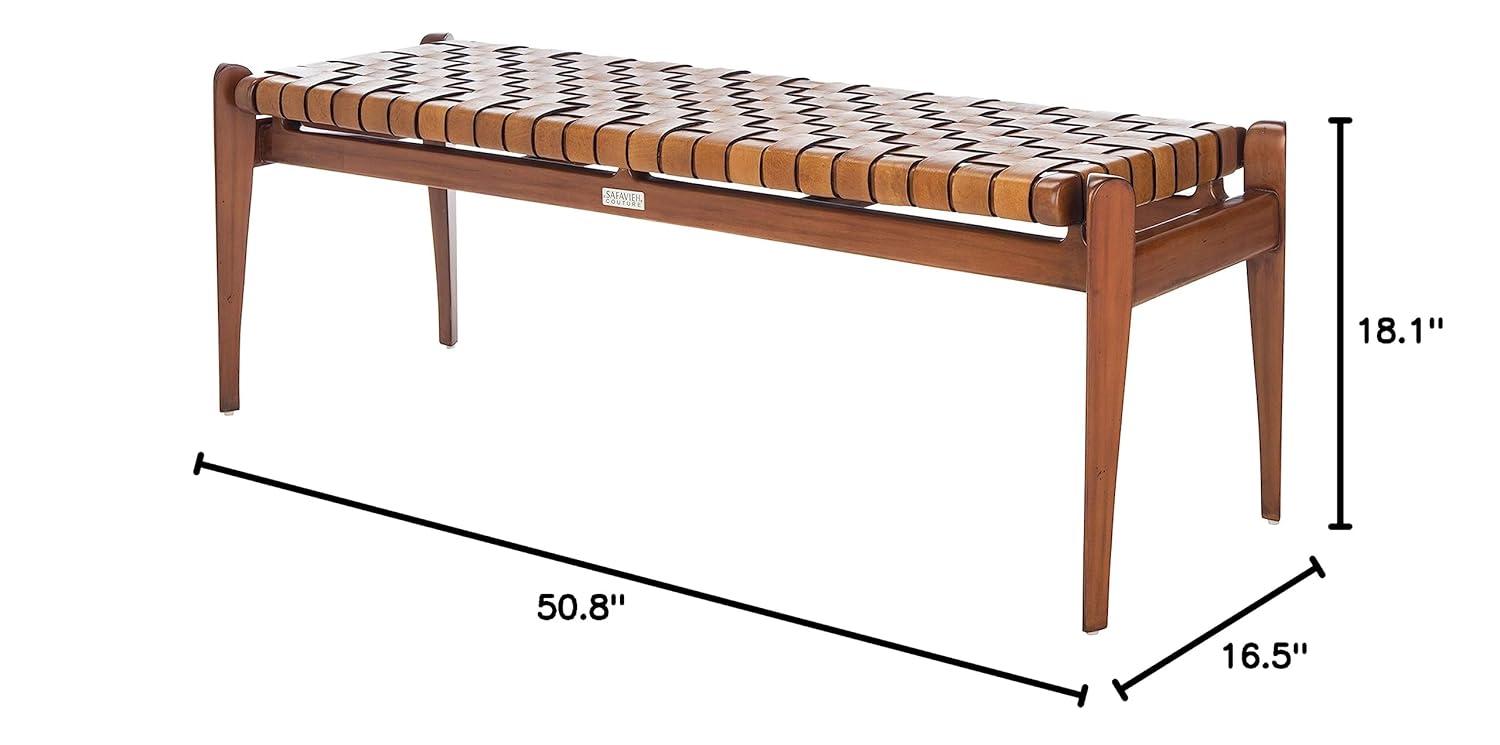 Kenan Genuine Leather Bench