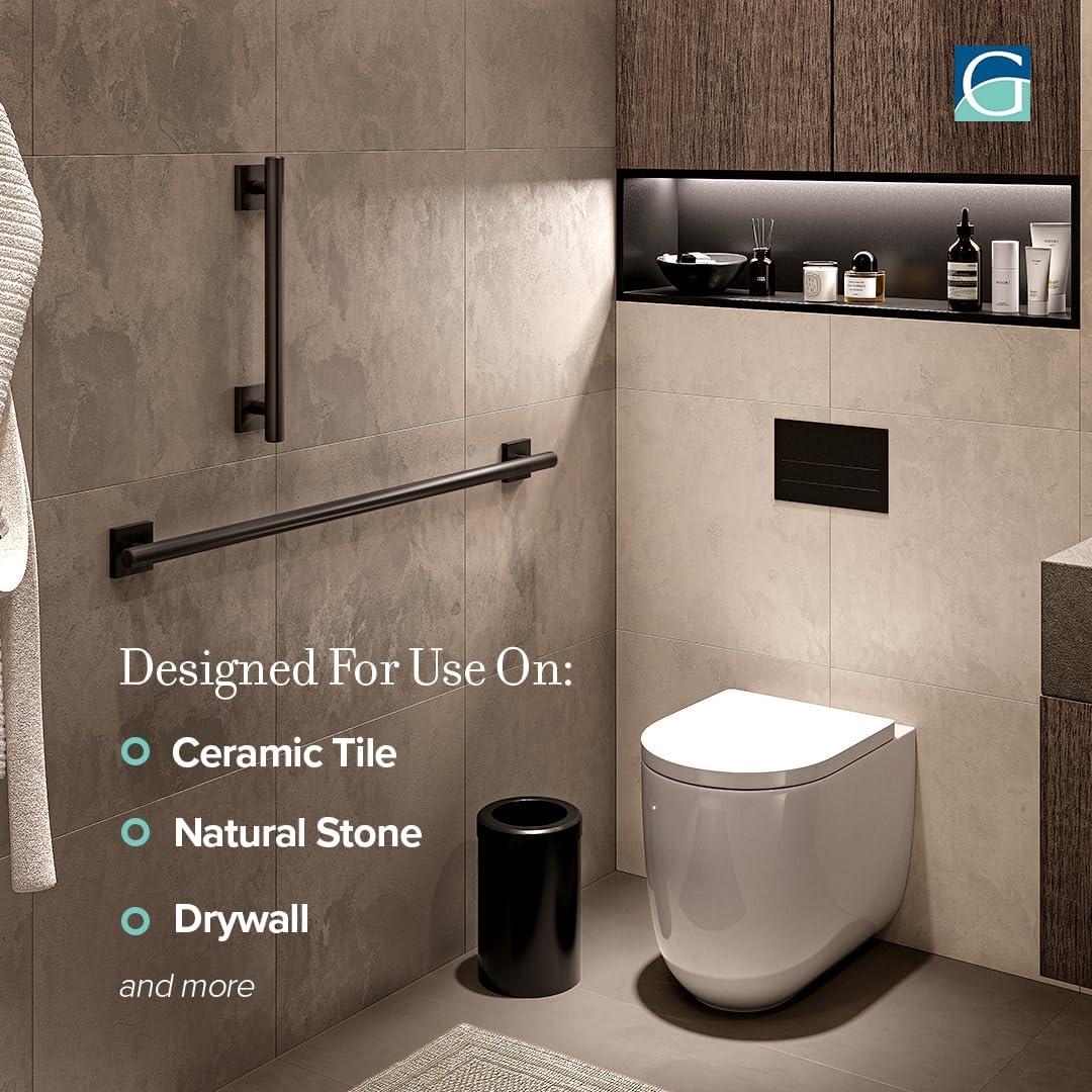 Elevate Wall Mount Stainless Steel Grab Bar, ADA Compliant Safety Bar