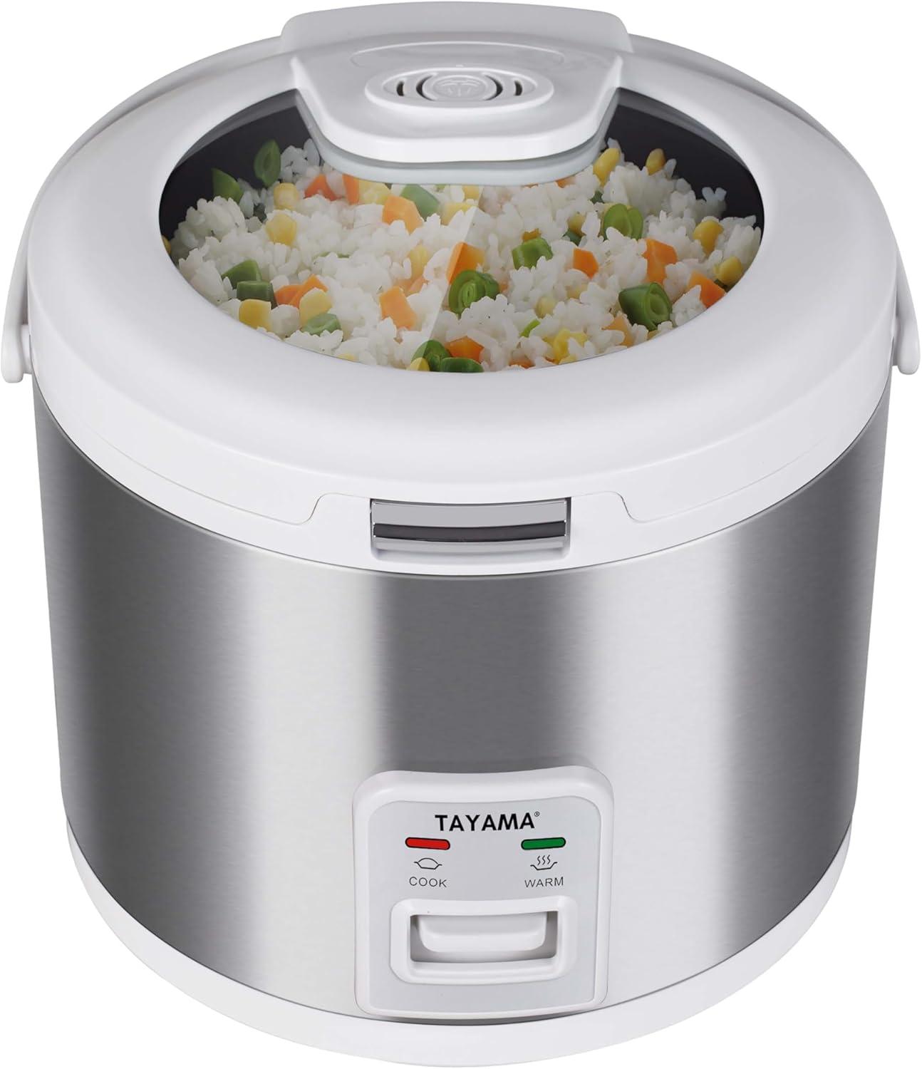 Tayama 20-Cup Automatic Rice Cooker & Warmer with Glass Lid