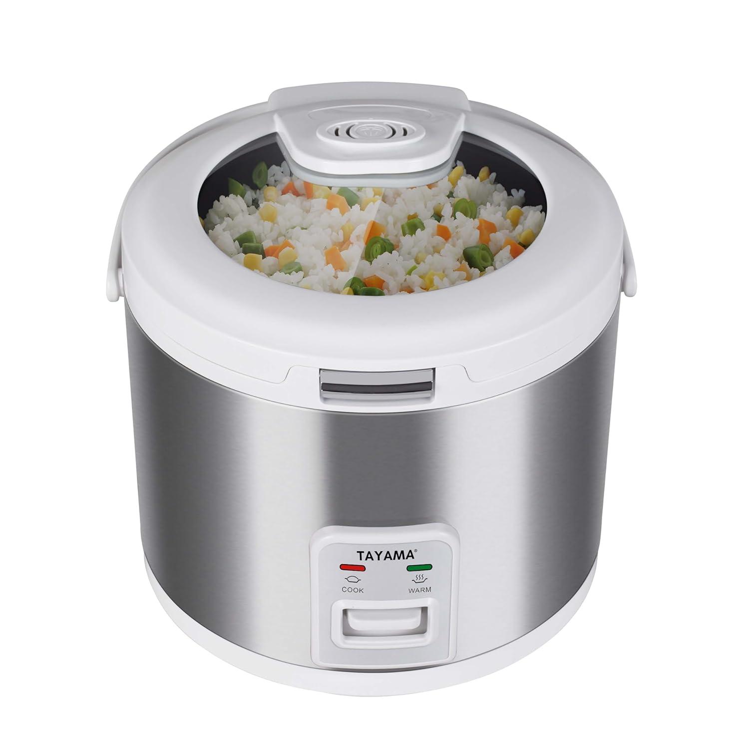 Tayama 20-Cup Automatic Rice Cooker & Warmer with Glass Lid
