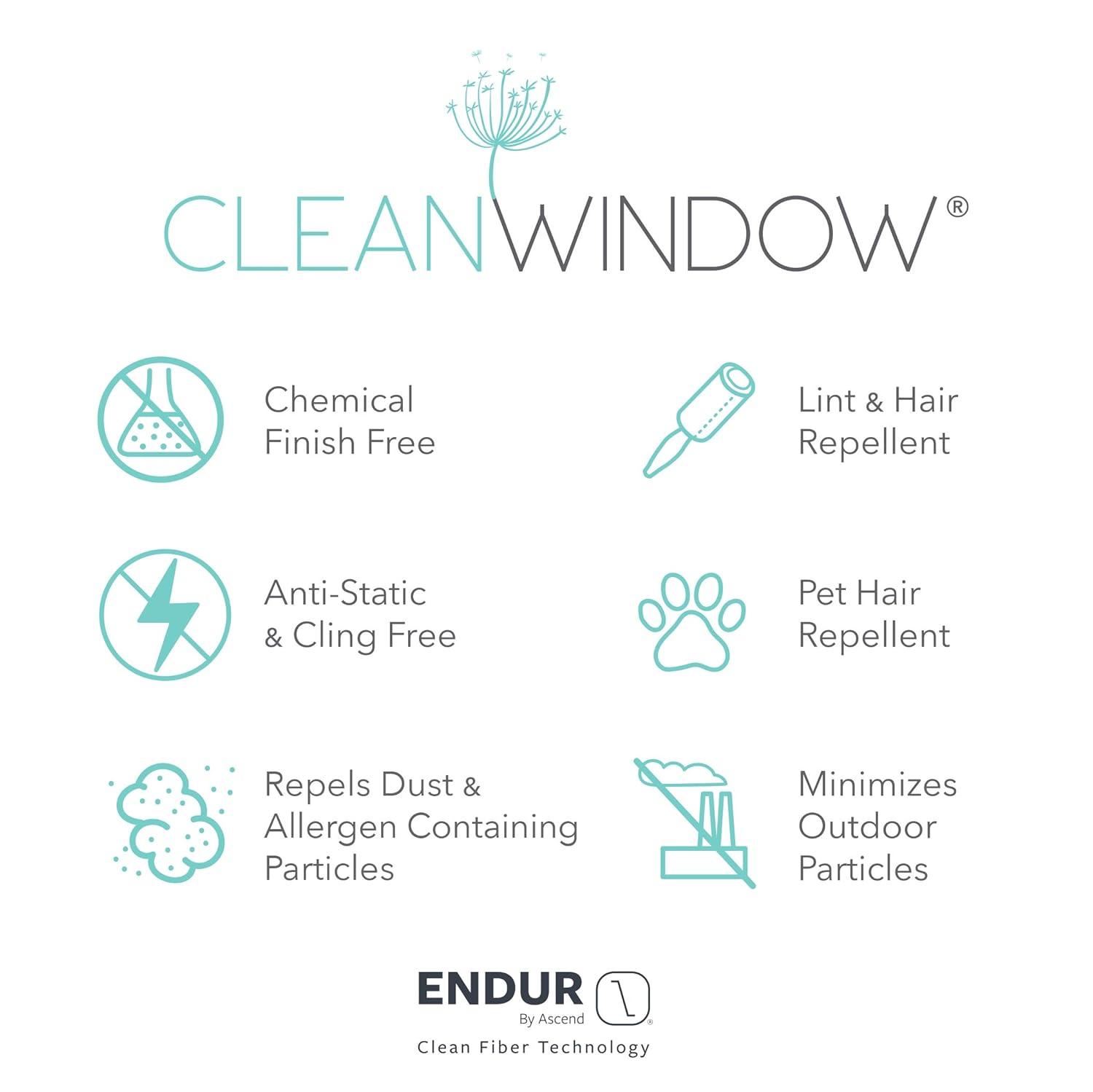 Clean Window Clean Window Aso Twill Stripe Linen Blend Sheer Rod Pocket Kitchen Curtain Valance