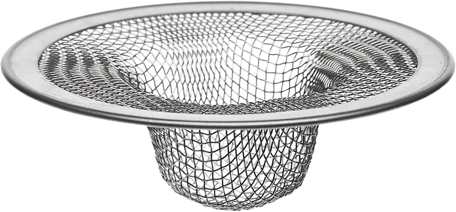 DANCO Universal Kitchen Sink Mesh Strainer, 4-1/2 Inch, Stainless Steel, 1-Pack 88822