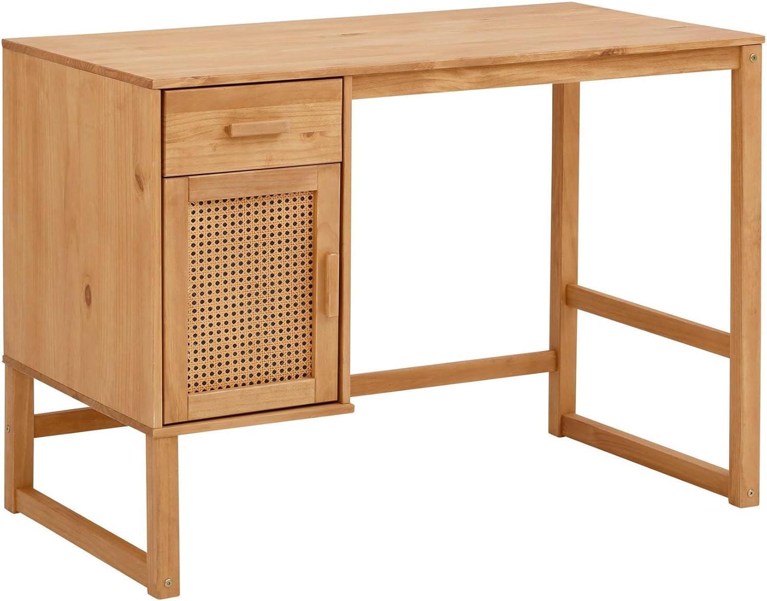 Ren Home Talo Desk with Closed Storage and Drawer