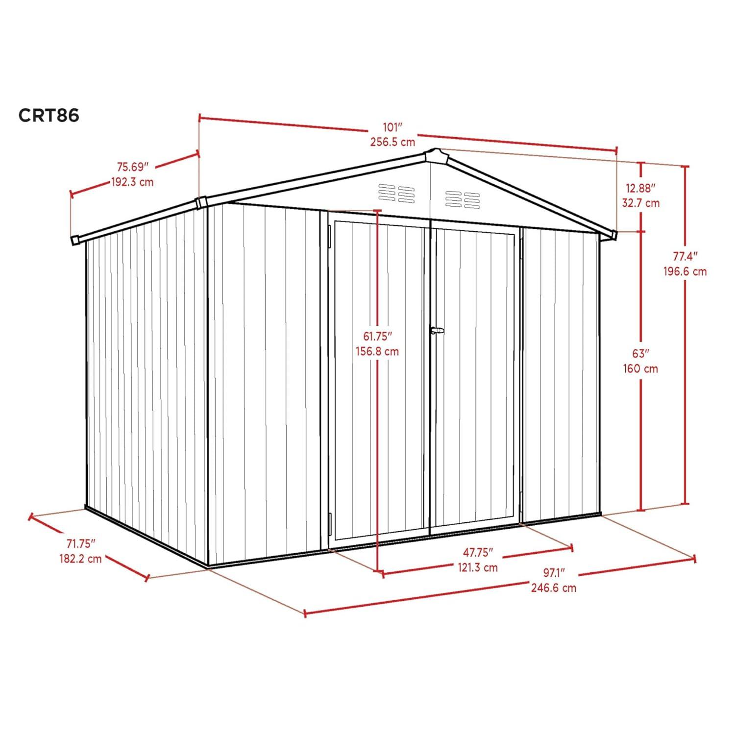 Cover-It CoverIT Steel Storage Shed