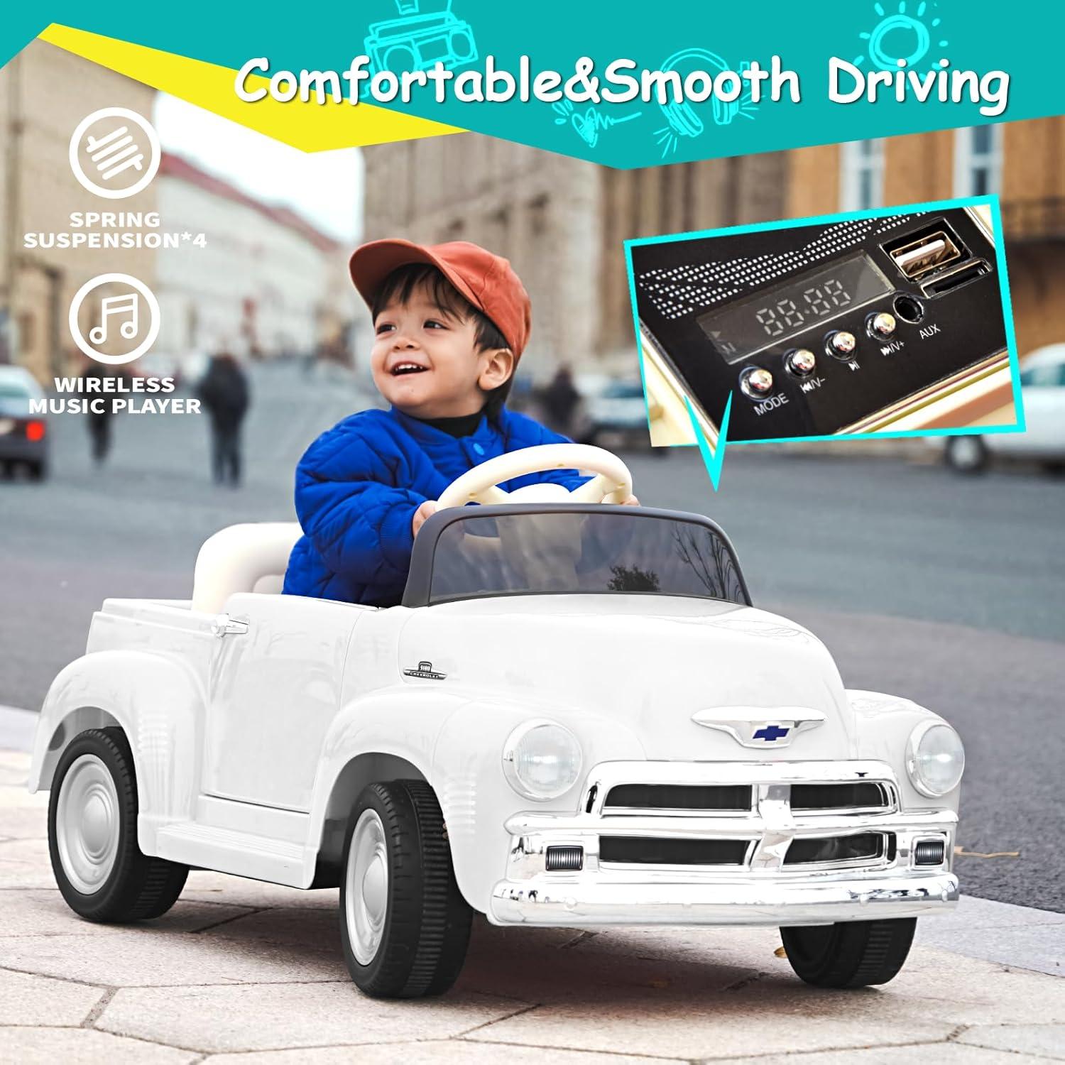 12V Kids Ride on Chevrolet Car Battery Powered Toy Electric Car for Kids with 7AH Big Battery