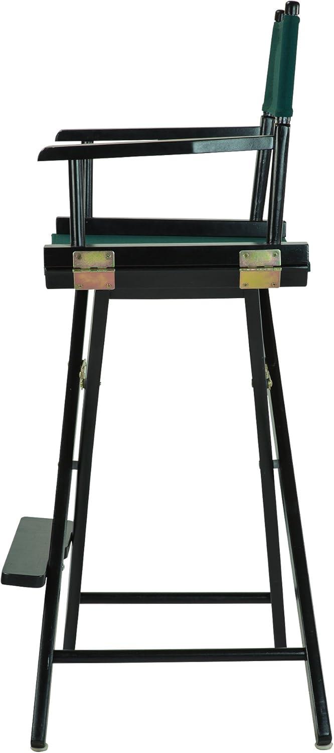 Casual Home 30" Director's Chair Black Frame-with Hunter Green Canvas, Bar Height