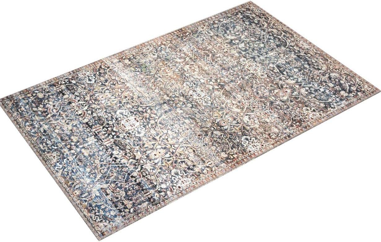 Chris Loves Julia x Loloi Jules Oriental Denim/Spice Area Rug