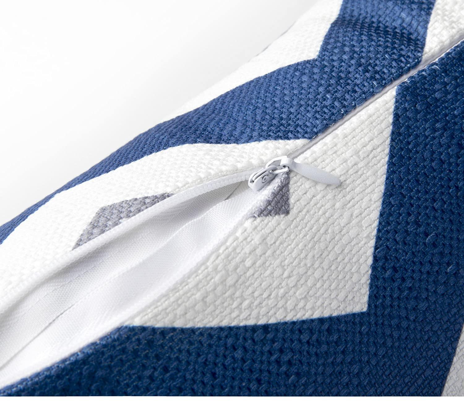 Outdoor Pillows for Lounge Chair Head Resting, Small Square Decotative Pillow with Adjustable Stripe for Recliner, Office Chair,Car Seat,Sofa Neck or Lumbar Attachment,Waterproof 2pack