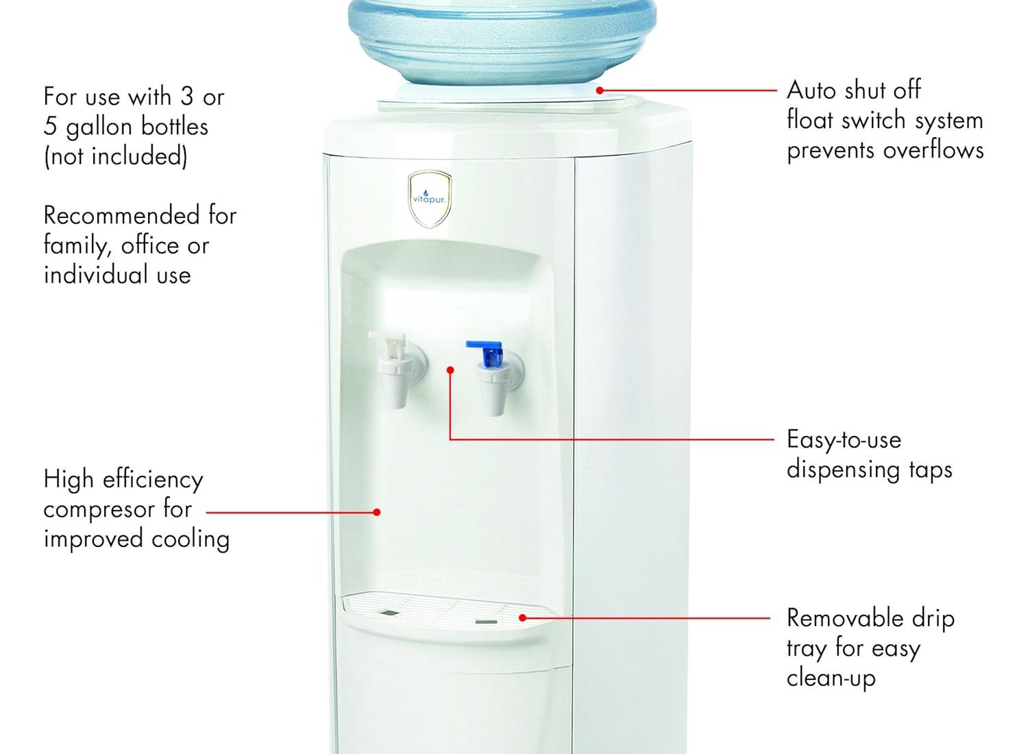Vitapur Top Load Floor Standing Water Dispenser (Room and Cold)