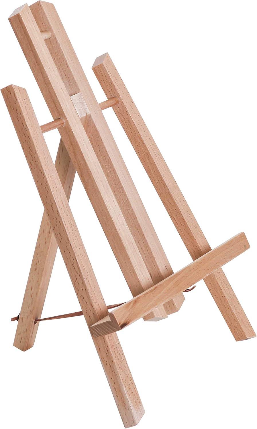 11" Natural Beechwood Tabletop A-Frame Artist Easel