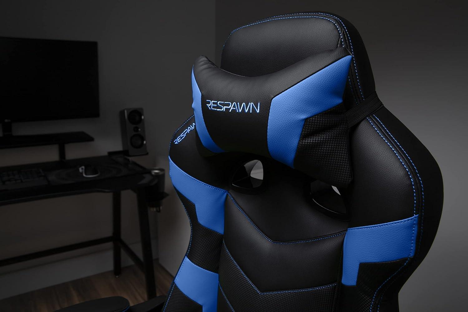 Respawn RESPAWN 110 Pro Gaming Chair - Gaming Chair with Footrest, Reclining Gaming Chair, Video Gaming Computer Desk Chair, Adjustable Desk Chair, Gaming Chairs For Adults With Headrest Pillow