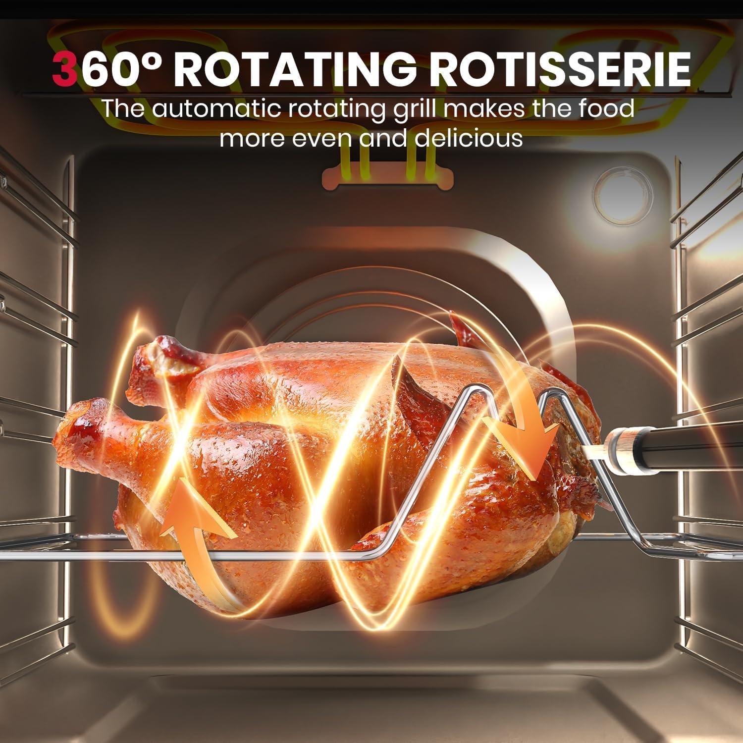 GASLAND 24" 2.3 cu. ft. Electric Single Wall Oven With 6 Cooking Functions ES606MS