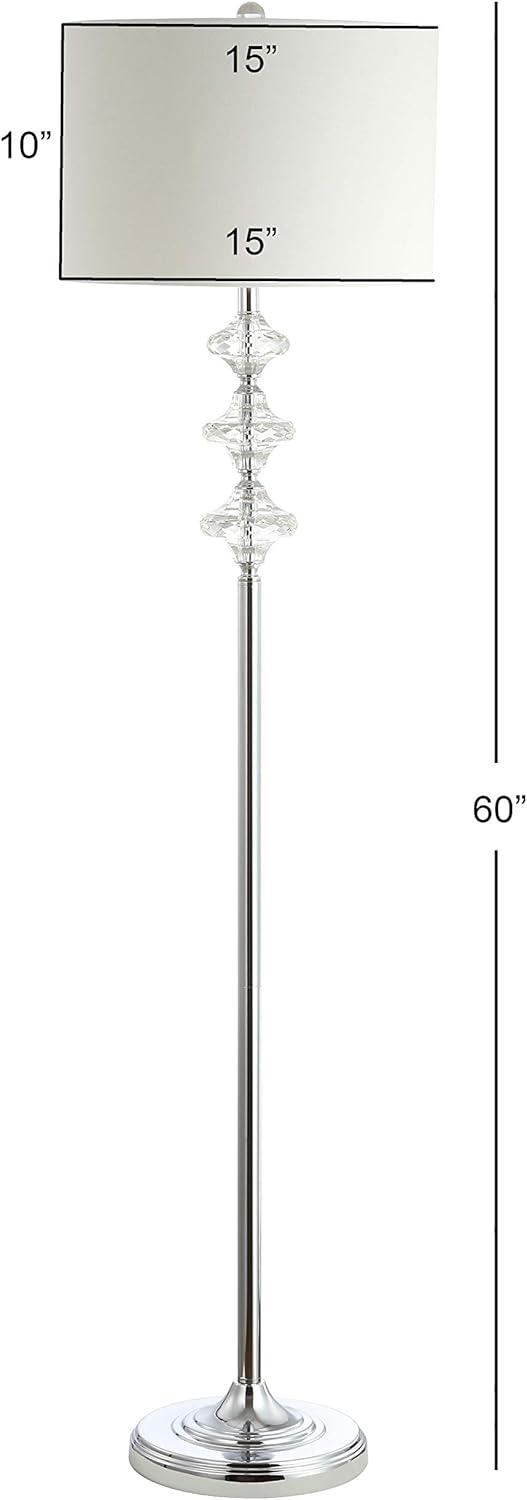 Lottie Floor Lamp - Chrome - Safavieh