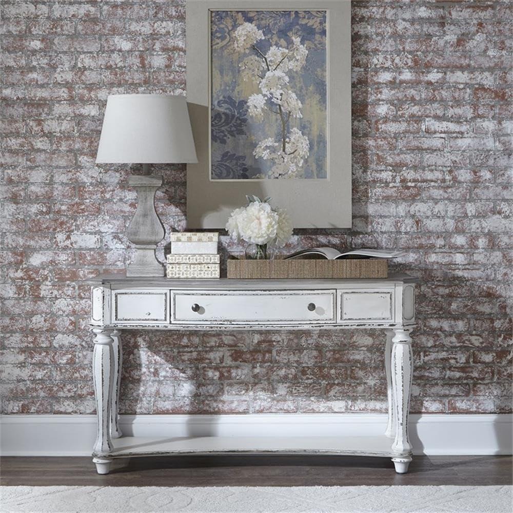 Magnolia Manor White Sofa Table