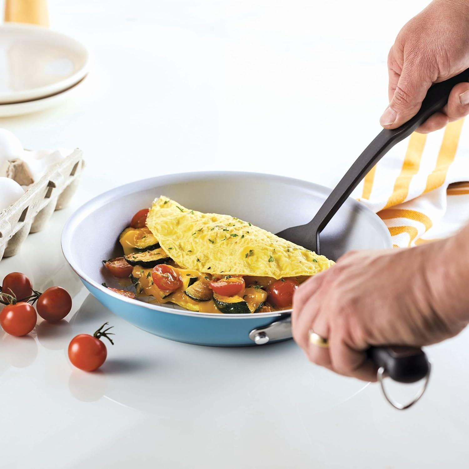 Aqua 10" Aluminum Nonstick Ceramic Frying Pan