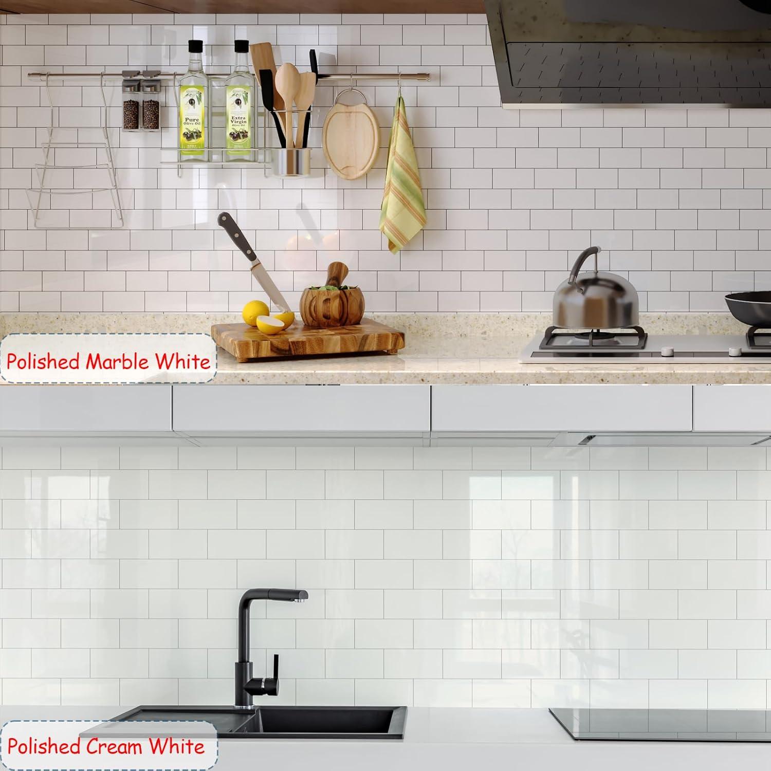 10-Pack Peel and Stick Tile Backsplash 12"X12" PVC Wall Tiles, Stick on Backsplash for Kitchen, Bathroom Tile, Fireplace Décor, Laundry Table, Stair Decals in Cala Golden