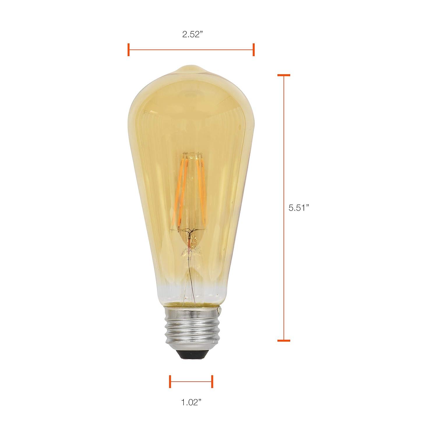 Sylvania 75351 Vintage LED Light Bulb, 4.5 Watts, 120 Volts