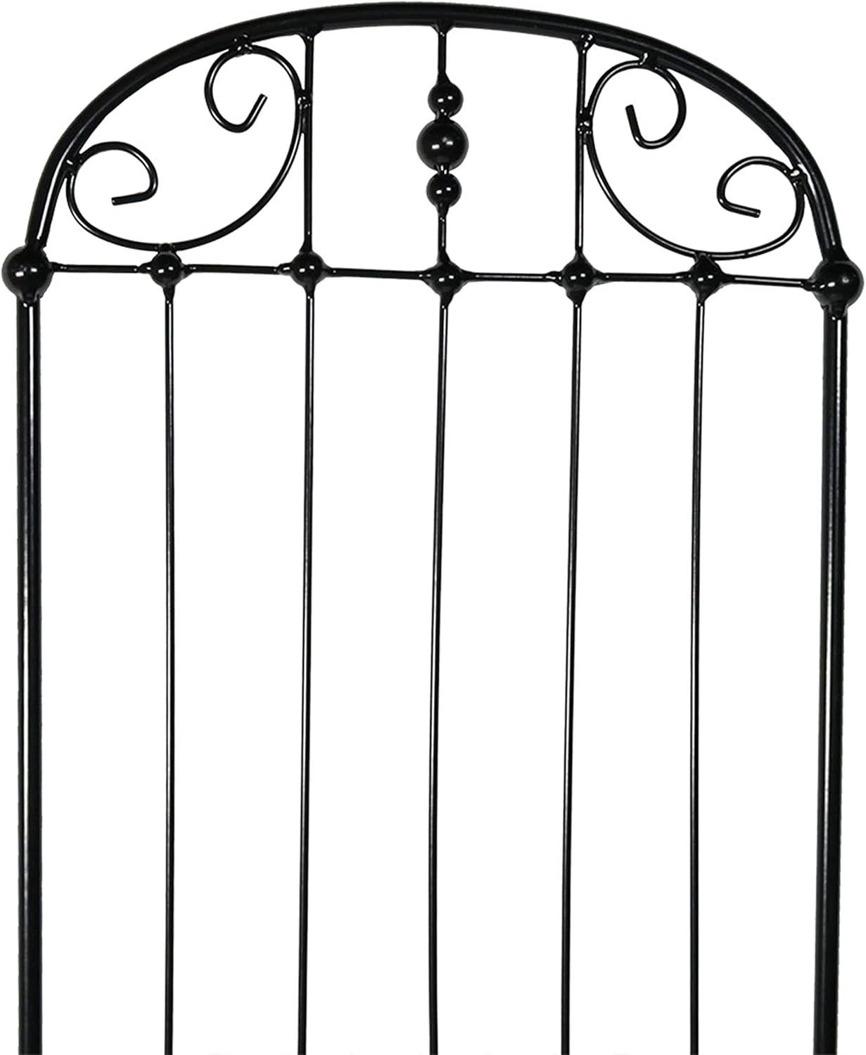 Sunnydaze Metal Wire Traditional Garden Trellis for Climbing Plants and Flowers - 32" H - Black - 2-Pack
