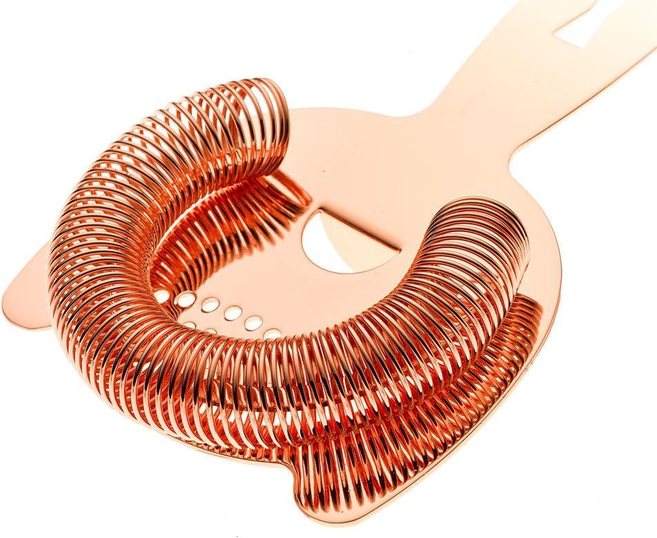 Barfly Heavy Duty Spring Bar Strainer, Copper