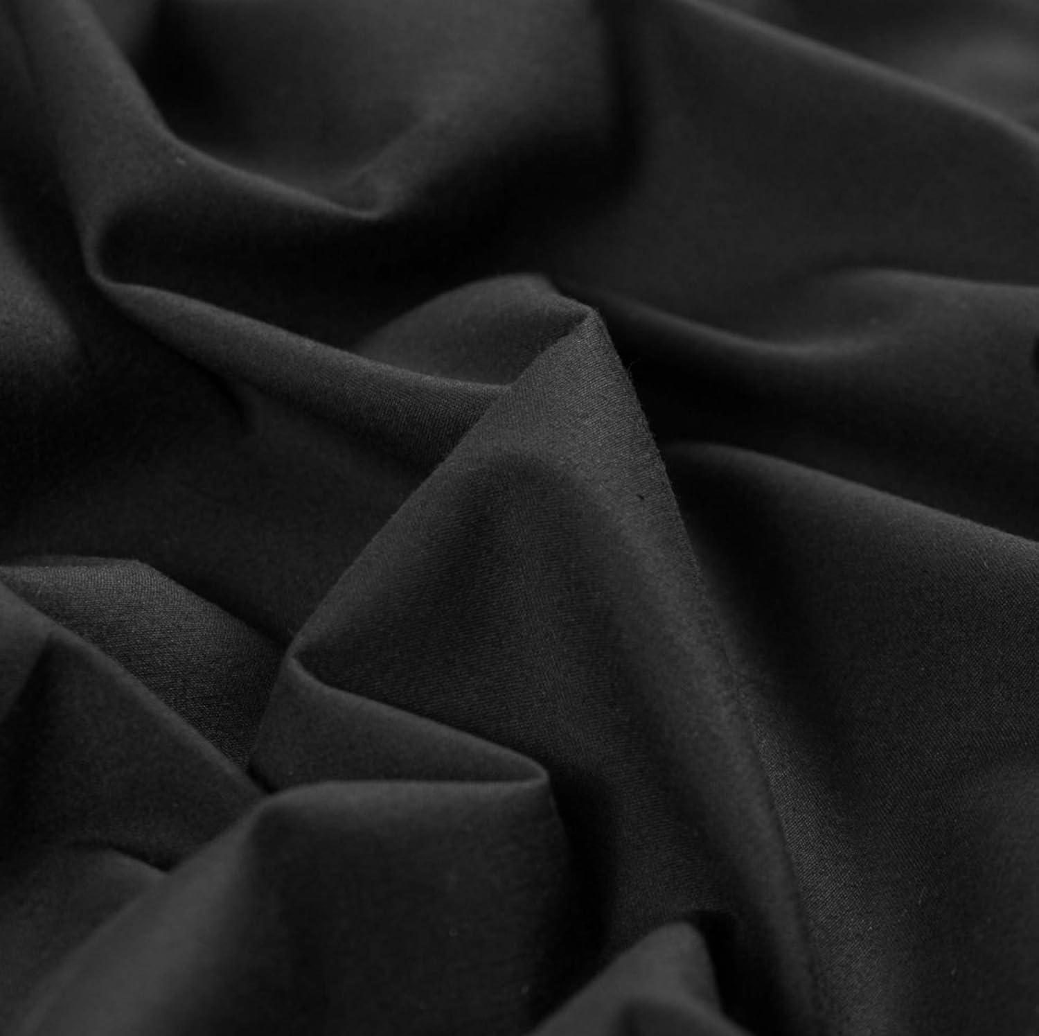 AK TRADING CO. Muslin Fabric/Textile - Draping Fabric - Black 10 Yards Medium Weight - 100% Cotton (60in. Wide)