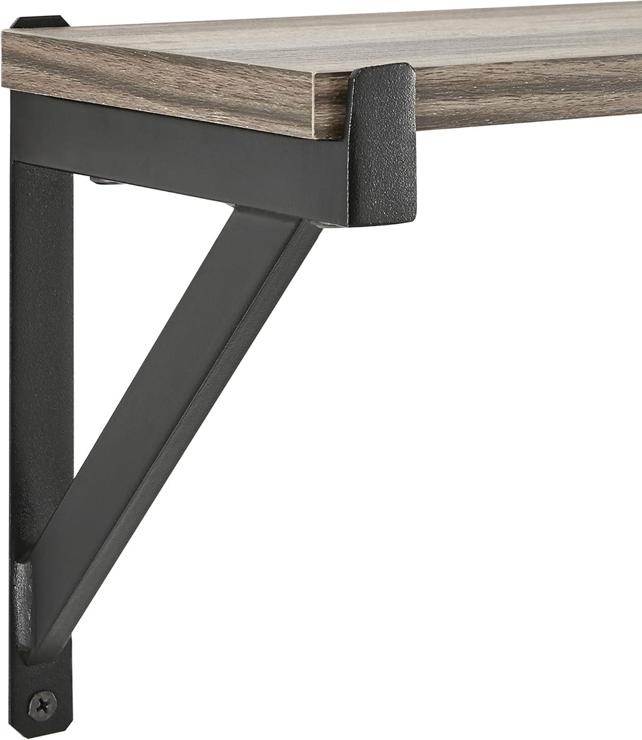 17 Stories Floating Wall Shelf on Triangle Bracket