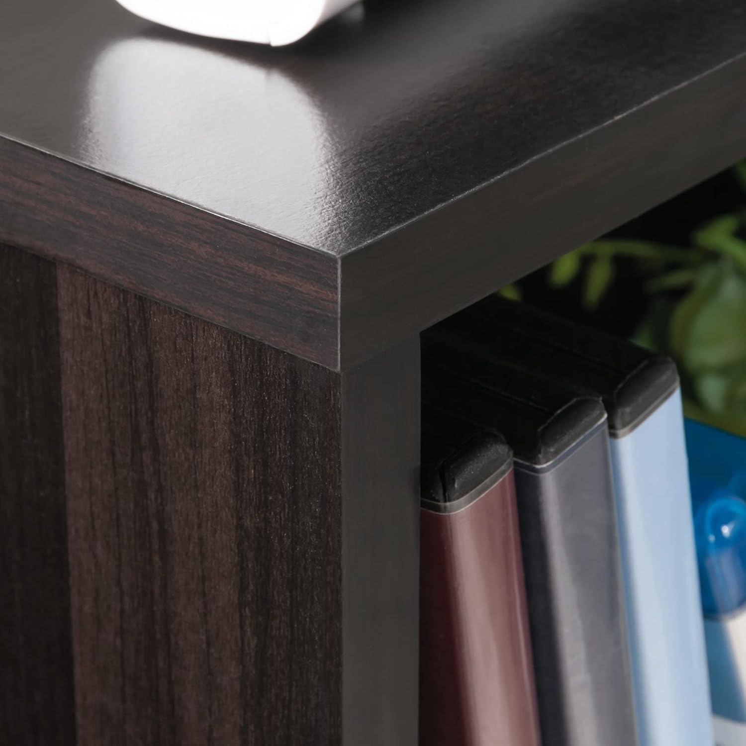 Cinnamon Cherry 4-Shelf Media Storage Tower