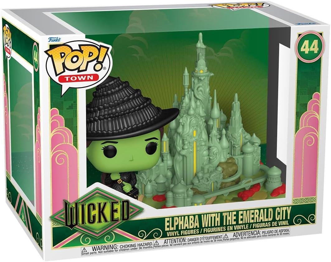 Funko POP! Town Wicked Elphaba with The Emerald City Figure #44!