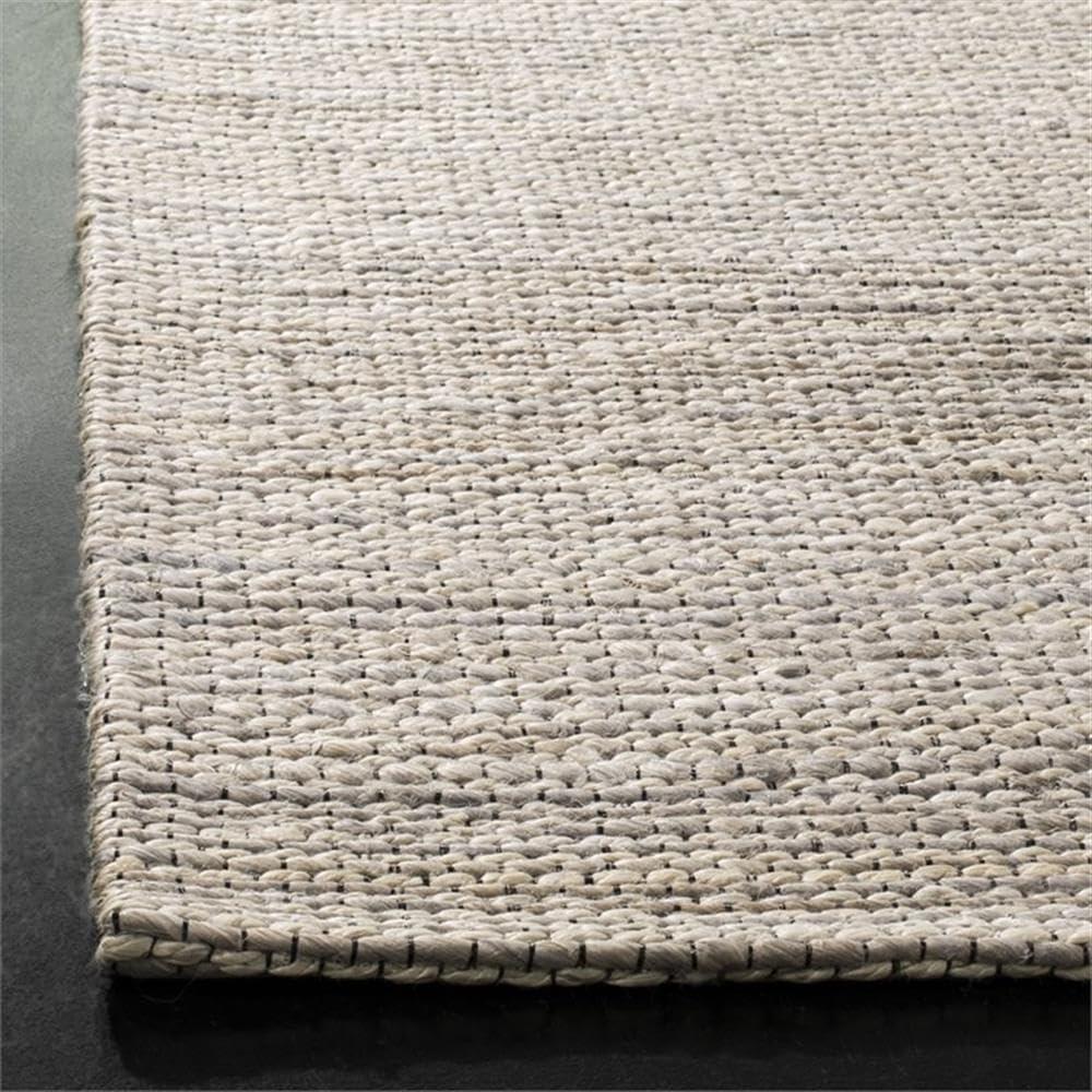 SAFAVIEH Marbella Christina Solid Area Rug, Light Grey, 9' x 12'